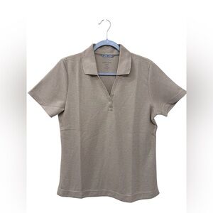 Elegant Tan Button Down Shirt North End..